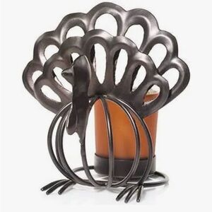 Yankee Candle Metal Turkey Candle Holder NIB NEW autumn Thanksgiving decor